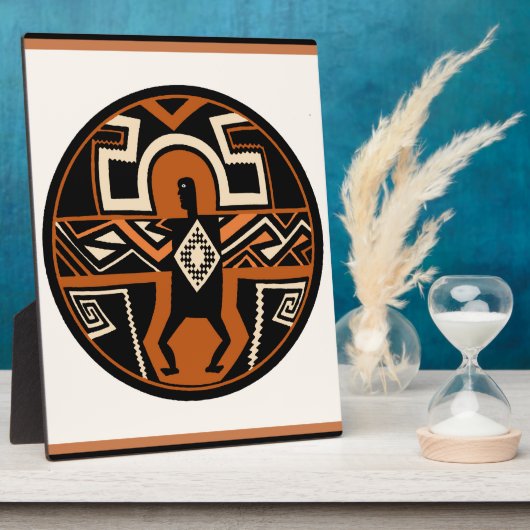 Mimbres Warrior Fotoplatte (Seite)