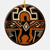 Mimbres Warrior Keramik Ornament (Hinten)