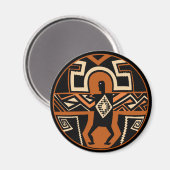 Mimbres Warrior Magnet (Vorderseite/Rückseite)