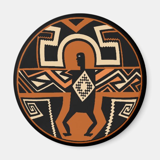 Mimbres Warrior Magnet (Vorne)