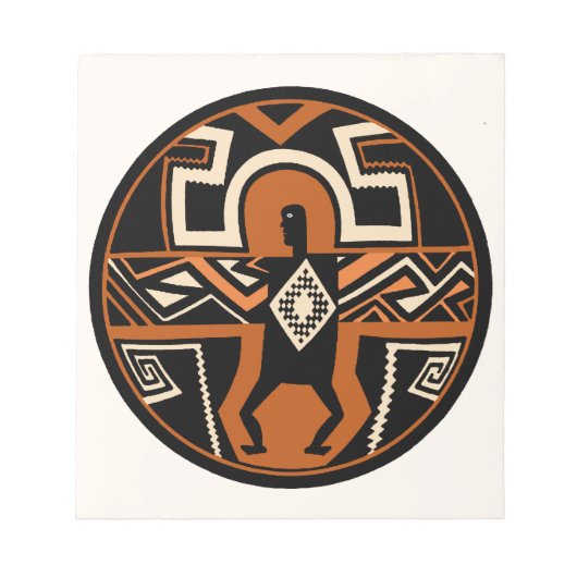 Mimbres Warrior Notizblock (Vorderseite)