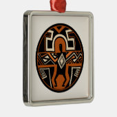 Mimbres Warrior Ornament Aus Metall (Rechts)