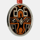 Mimbres Warrior Ornament Aus Metall (Rechts)