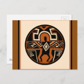 Mimbres Warrior Postkarte (Vorne/Hinten)