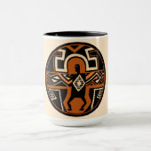 Mimbres Warrior Tasse (Zentrum)