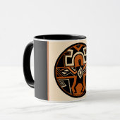 Mimbres Warrior Tasse (Vorderseite Links)