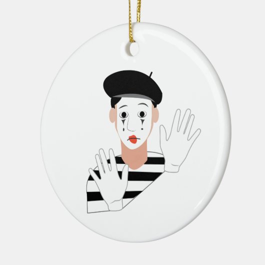 Mime Keramik Ornament (Links)