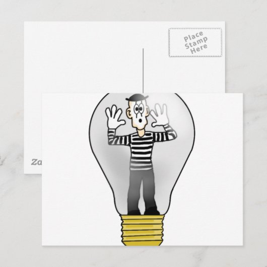 Mime Light Postkarte (Vorne/Hinten)