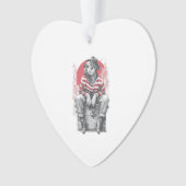 Mime Mastiff � Stummer Lustiger Hund Ornament (Vorderseite)