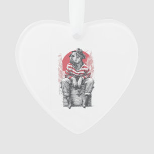 Mime Mastiff � Stummer Lustiger Hund Ornament