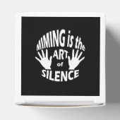 Mime Pantomime Art of Silence Geschenkschachtel (Oben)