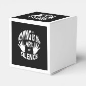 Mime Pantomime Art of Silence Geschenkschachtel (Rückseite)