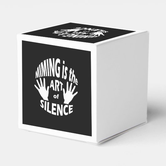 Mime Pantomime Art of Silence Geschenkschachtel (Rückseite)