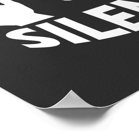 Mime Pantomime Art of Silence Poster (Ecke)