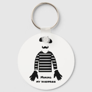 Mime-Pantomime-Mimitage Schlüsselanhänger