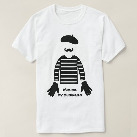 Mime-Pantomime-Mimitage T-Shirt (Design vorne)