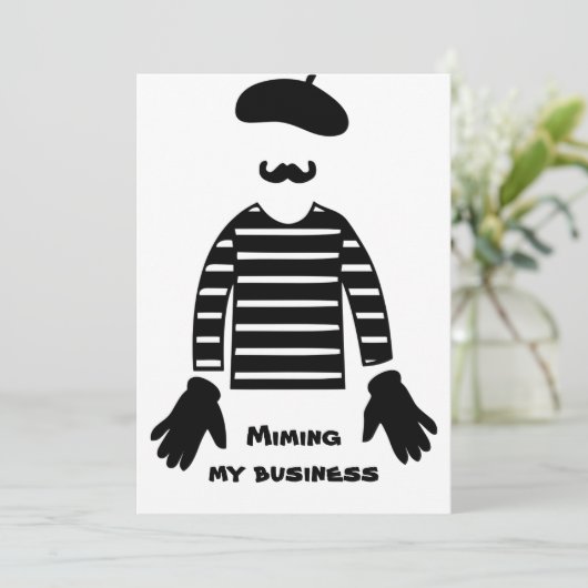 Mime Pantomime Mimming (Stehend Vorderseite)