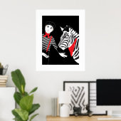 Mime Zebra-Poster Poster (Heimbüro)