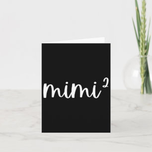 Mimi2 Mimi zum Quadrat mal zwei Zwillinge 2. Poten Karte