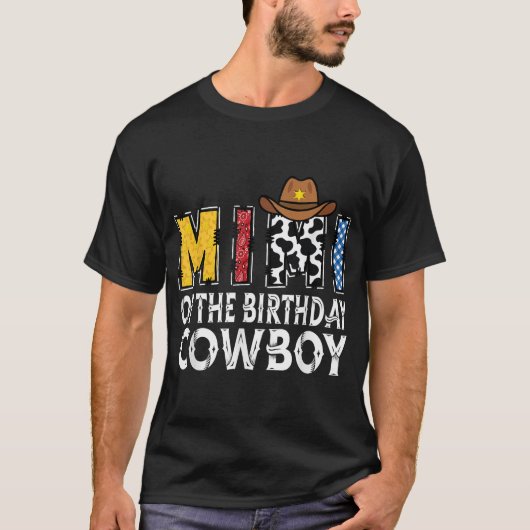 Mimi 1St Birthday Cowboy Western T-Shirt (Vorderseite)
