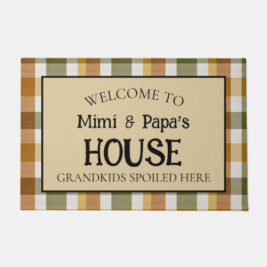 Mimi and Papa's House Grandkids Spoiled Here Fußmatte (Vorderseite)