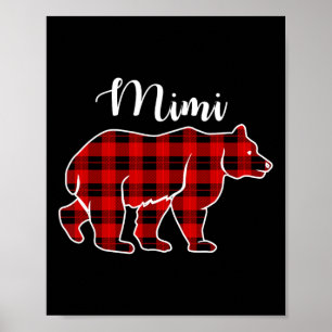 Mimi Bär Rotkariertes Weihnachtskostüm passend zur Poster