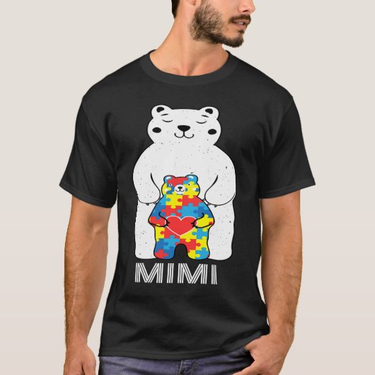 Mimi Bear Autism Awareness T-Shirt (Vorderseite)
