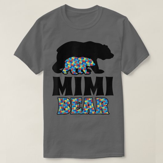 Mimi Bear Autismus Bewusstsein T-Shirt (Design vorne)
