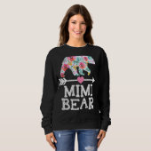 Mimi Bear Mama Oma Floral Happy Mother Day Ch Sweatshirt (Vorne ganz)