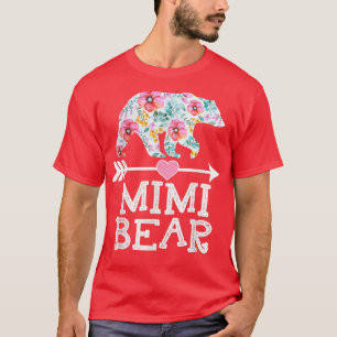 Mimi Bear Shirt Floral Familienmüttertag Geschenke