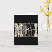 Mimi Bible Leopard Cross Faith And Love Christian Karte (Gelbe Blume)