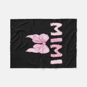 Mimi Birthday Girl Matching Coquette Nk Bow Fleecedecke (Vorderseite (Horizontal))
