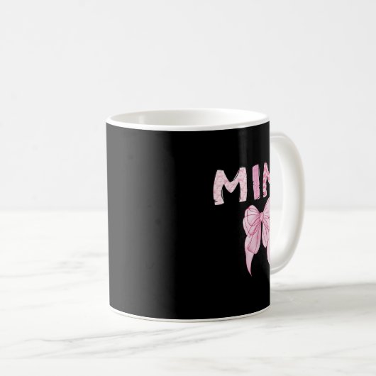 Mimi Birthday Girl Matching Coquette Nk Bow Kaffeetasse (VorderseiteRechts)