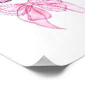Mimi Birthday Girl Matching Coquette Nk Bow Poster (Ecke)