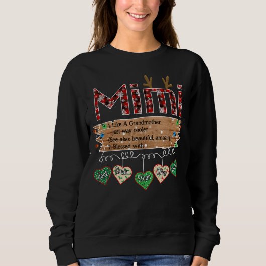 Mimi Christmas Sweatshirt (Vorderseite)