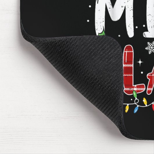Mimi Claus Christmas Lights Pajama Family Matching Mousepad (Ecke)