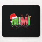 Mimi Claus Christmas Lights Pajama Family Matching Mousepad (Vorne)