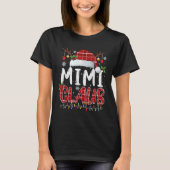 Mimi Claus Christmas Lights Pajama Family Matching T-Shirt (Vorderseite)