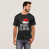 Mimi Claus Christmas Pajama Familie Matching Xmas T-Shirt (Vorne ganz)