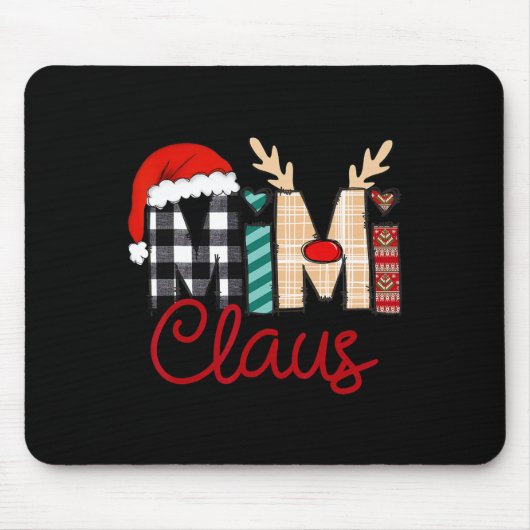Mimi Claus Reindeer Christmas Mousepad (Vorne)