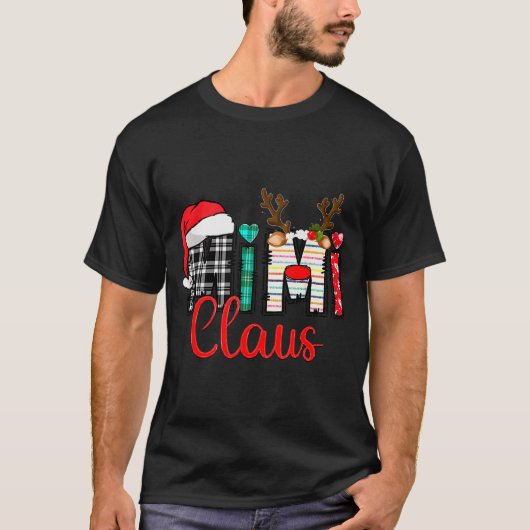 Mimi Claus Reindeer Christmas T-Shirt (Vorderseite)