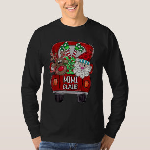 Mimi Claus Santa Auto Weihnachten passende Familie T-Shirt
