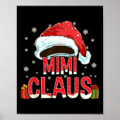 Mimi Claus Shirt Group Matching Family Christmas Poster (Vorne)