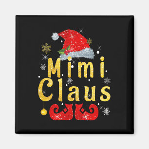 Mimi Claus Weihnachts-Weihnachtsmannmütze Matching Magnet