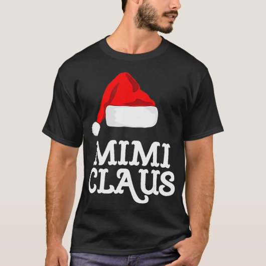 Mimi Claus Weihnachtsfamilie Matching Pajama Funny T-Shirt (Vorderseite)