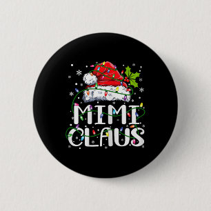 Mimi Claus Weihnachtslicht Pajama Familie Matching Button