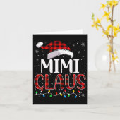 Mimi Claus Weihnachtslichter Matching Family Xmas  Karte (Gelbe Blume)