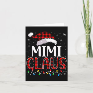 Mimi Claus Weihnachtslichter Matching Family Xmas  Karte