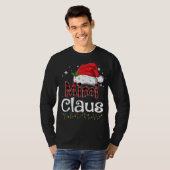 Mimi Claus Weihnachtsmannmütze Red Kariert Buffalo T-Shirt (Vorne ganz)