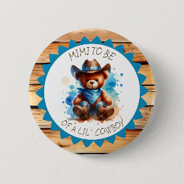 Mimi | Cowboy Teddy Bear Babydusche Button